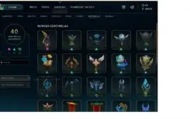Conta Platina 4 (20 Vitorias), todos os champions, 254 skins