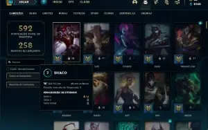 Conta prata 3 com TODOS os champs e 282 Skins + 5 Ultimates