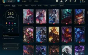 Conta prata 3 com TODOS os champs e 282 Skins + 5 Ultimates