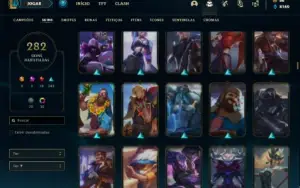 Conta prata 3 com TODOS os champs e 282 Skins + 5 Ultimates