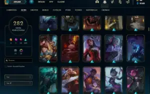 Conta prata 3 com TODOS os champs e 282 Skins + 5 Ultimates