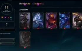 CONTA GOLD 4 COM MUITAS SKINS E CAMPEÕES