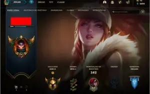 CONTA GOLD 4 COM MUITAS SKINS E CAMPEÕES