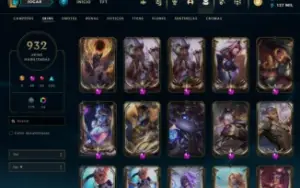 Conta lol 932 skins, 40 skin prestige, aceito negociar valor