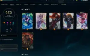 Conta lol 932 skins, 40 skin prestige, aceito negociar valor