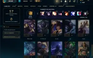 Unranked com 35 Champs e 6 Skins