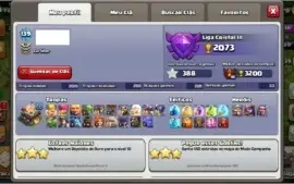 conta clash of clãs cv10 full (recem cv 11)