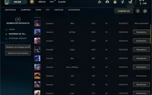 Conta prata 2 com 21 Champs e 7 Skins