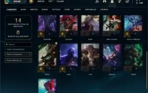 Conta prata 2 com 21 Champs e 7 Skins