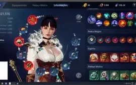 Conta MIr4 lvl90,120k power
