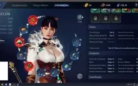 Conta MIr4 lvl90,120k power