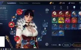 Conta MIr4 lvl90,120k power