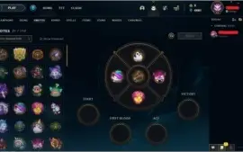 CONTA LOL LEAGUE OF LEGENDS 41 SKINS LEVEL 81