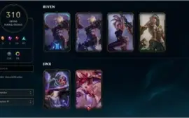 Conta LOL Riven Campeonato com borda 2012