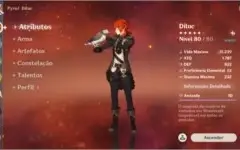 (AR48) DILUC, ALBEDO, KEQING, JEAN +XINYAN C6, FISCHL C3
