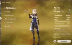 (AR48) DILUC, ALBEDO, KEQING, JEAN +XINYAN C6, FISCHL C3