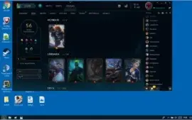CONTA DE LOL LVL 97, GOLD 4, 56 SKINS, 17 EMOT, 12 SENTINELA