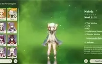AR22 Cyno+Báculo Das Areias+Nahida+Keqing+Benção da lua