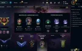 Conta League Of legends Diamante 4/101 skins+61 fragmentos
