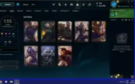Conta lol Diamante 3 - 135 Skins + 80 Gemas ACEITO OFERTA!