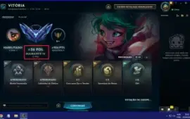 Conta lol Diamante 3 - 135 Skins + 80 Gemas ACEITO OFERTA!