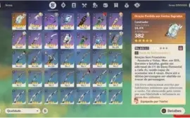 RAIDEN⚡ + ZHONGLI🌑 + DILUC🔥 + Catalisador 5⭐ - AR 30