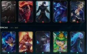 CONTA PRATA3 MUITAS SKINS TOP