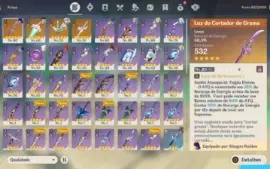 Conta Com Nahida C3+Bis, Raiden C0+Bis, Navia E +