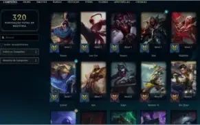 VENDO CONTA 82 SKINS,86 CHAMPIONS LVL 218 OURO 1