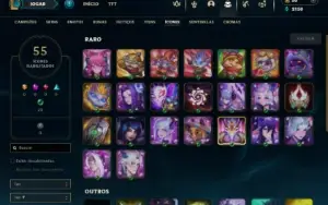 Esmeralda 4 com 27 Champs e 7 Skins + 7 Espolios