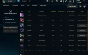 Esmeralda 4 com 27 Champs e 7 Skins + 7 Espolios