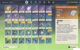AR39/40 Diluc e Klee + Livro 5 stars | Stamina Full