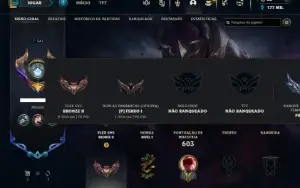 Unranked com TODOS os champs e 145 Skins + 5 Vitoriosas
