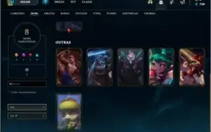 Conta prata 1 com Skin Mitica do Rammus