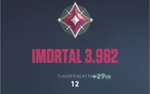 Conta valorant IMORTAL (MMR alto)