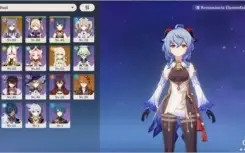 Conta AR50 - Mona c1, Kequing, Ganyu e Childe + 4 estrelas