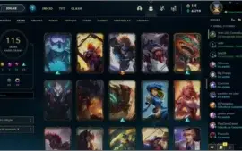 Conta lol 115 skins