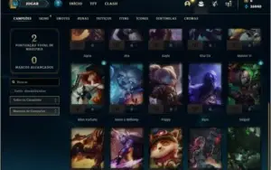 Conta bronze 1 com 6 Skins e 25 Champs