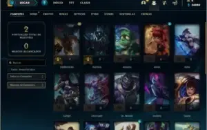 Conta bronze 1 com 6 Skins e 25 Champs
