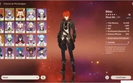 CONTA AR48 COM DILUC+KLEE+KEQING+ARMA 5*