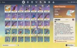 CONTA AR48 COM DILUC+KLEE+KEQING+ARMA 5*