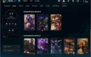 Duas contas league of legends ouro