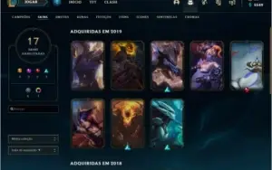Duas contas league of legends ouro