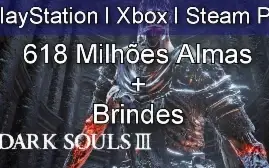 Dark Souls 3 - 618 Milhões de Almas + Brindes -PS4/5,Xbox,Pc