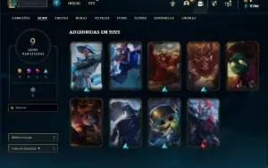 Conta ouro 3 com 65 Champs e 9 Skins ( MAIN JG )