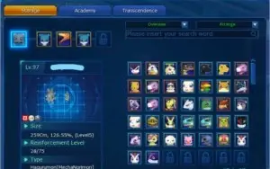 Conta DMO com 40 digimons e alguns itens