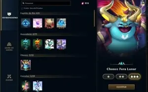 Conta League of Legends LOL - 80 heróis, 45 skins - RP + TFT