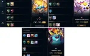 Conta League of Legends LOL - 80 heróis, 45 skins - RP + TFT