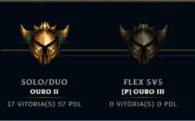 Conta league of legends Lvl 41 Gold 2 65% WR