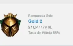 Conta league of legends Lvl 41 Gold 2 65% WR